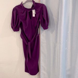 NY&C purple dress with a long short sleeve.